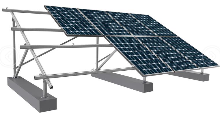 Gemalen fotovoltaïsche beugel